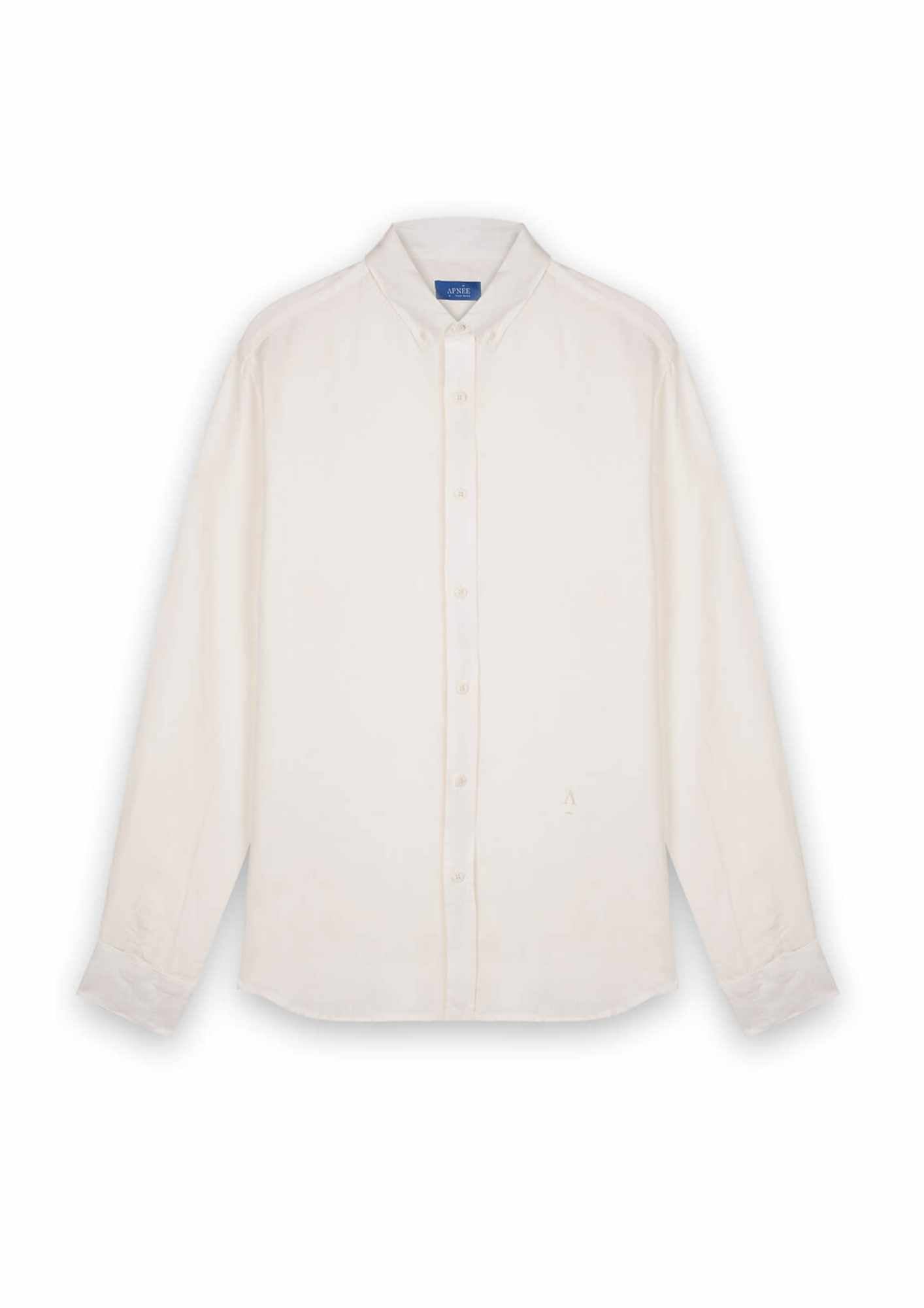 Chemise en lin écru