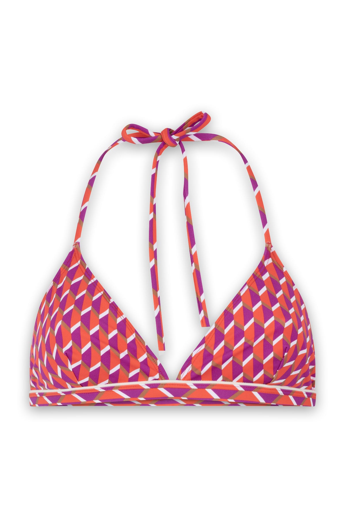 Maillot de bain femme orange violet