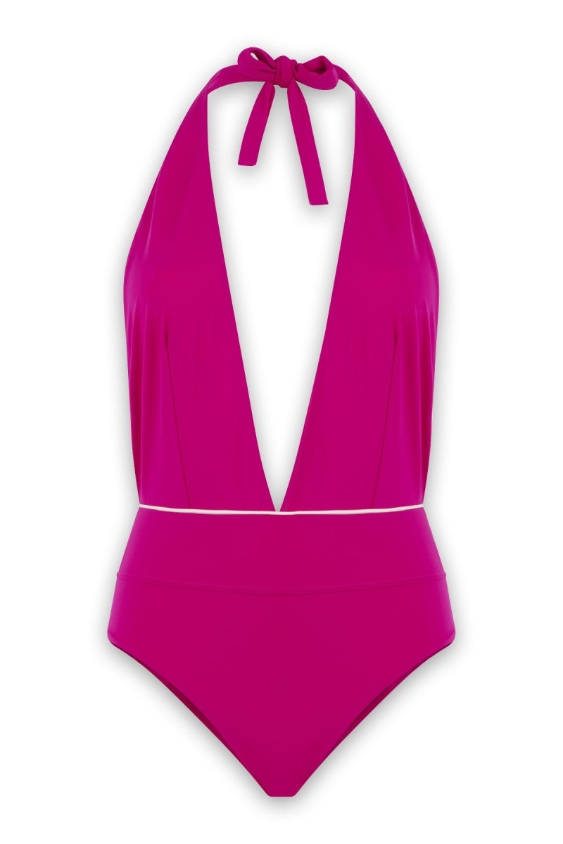 Maillot une pièce femme fuschia