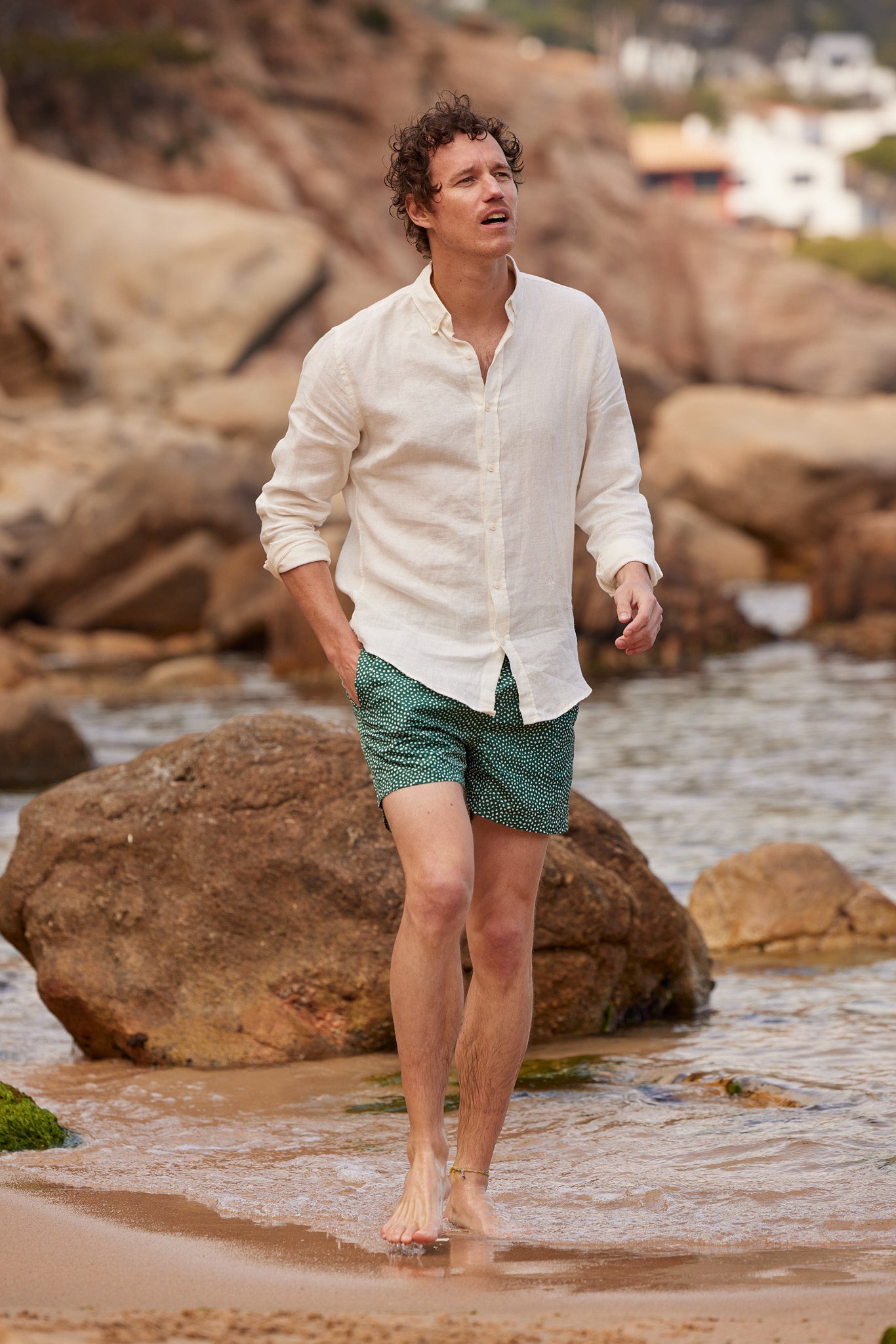 short de bain homme abysses vert