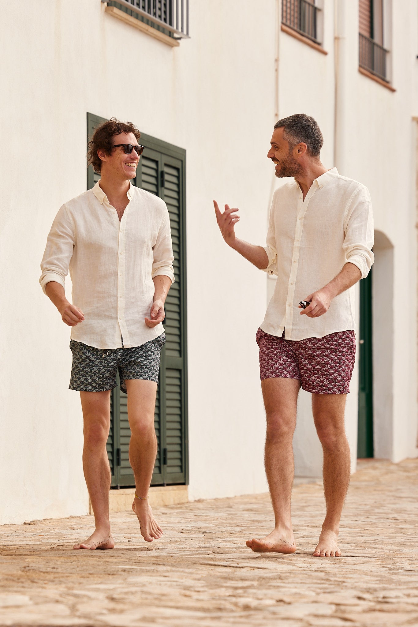 Chemise en lin homme blanche