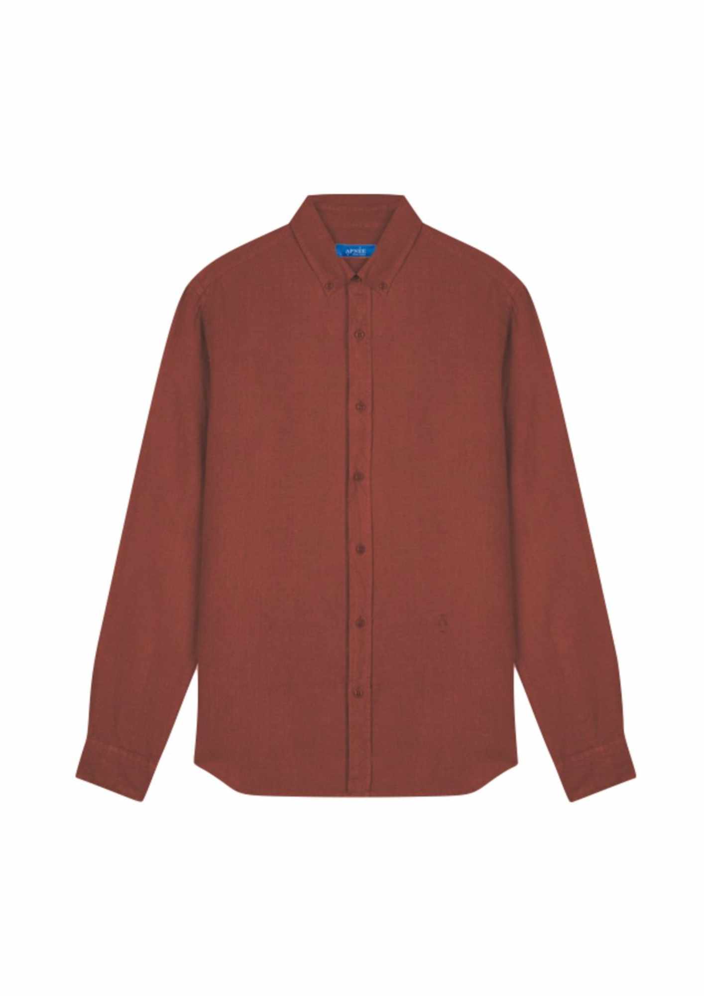 Chemise en lin mattone