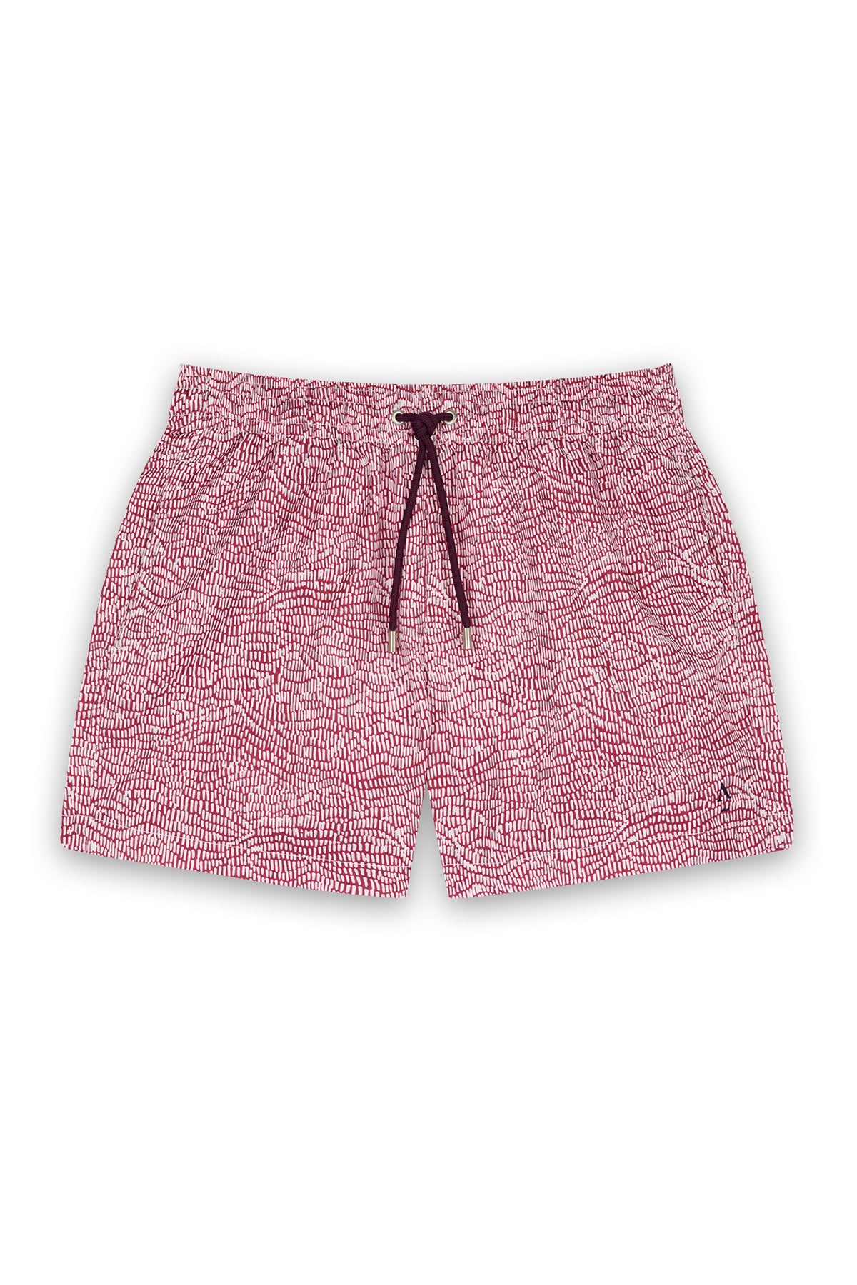 short de bain à relief rouge
