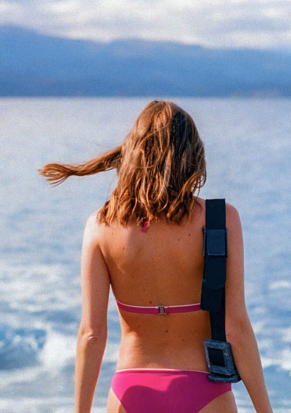 Haut de maillot de bain rose 