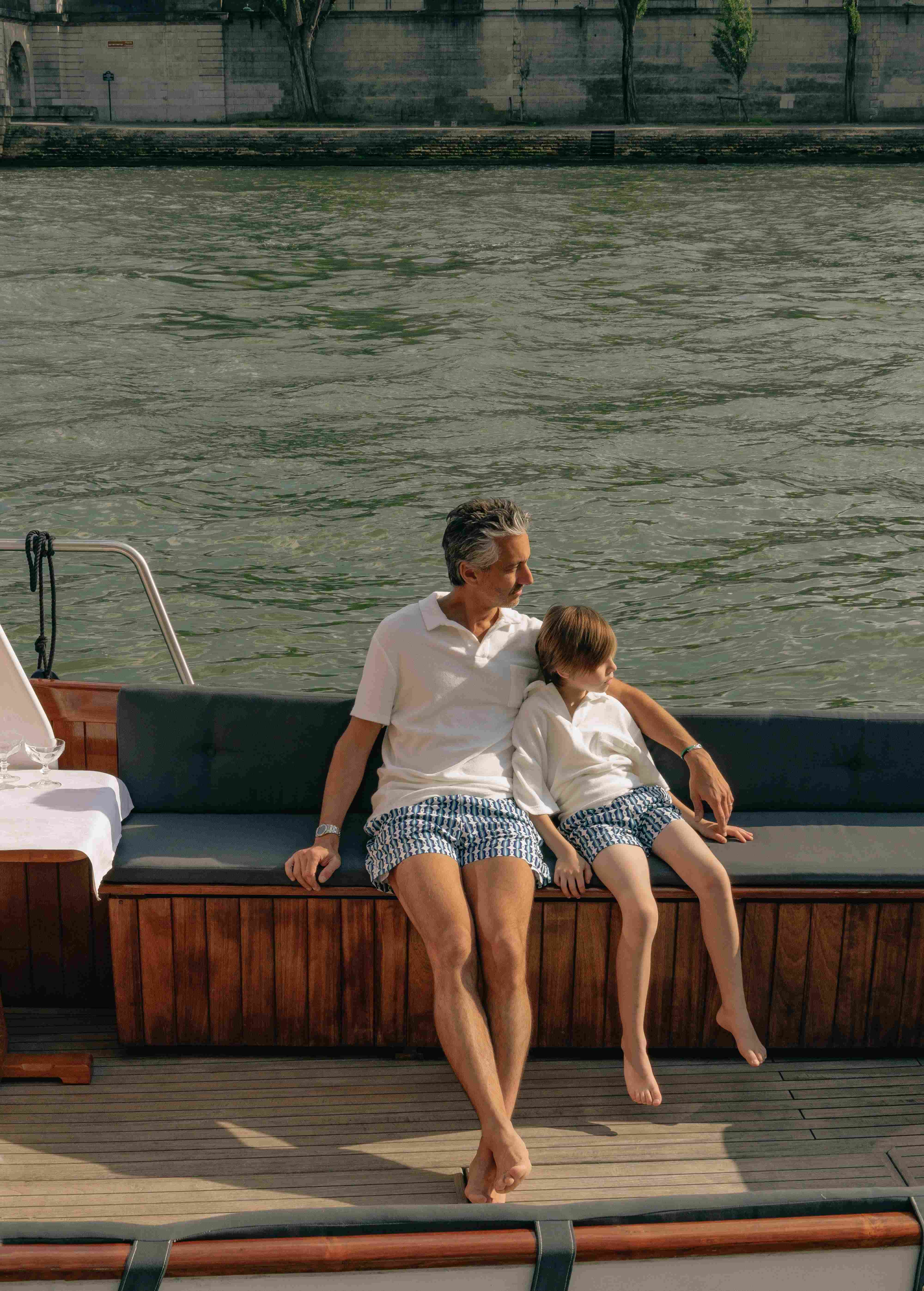 Father/Son swimshorts pack - Blue Salento