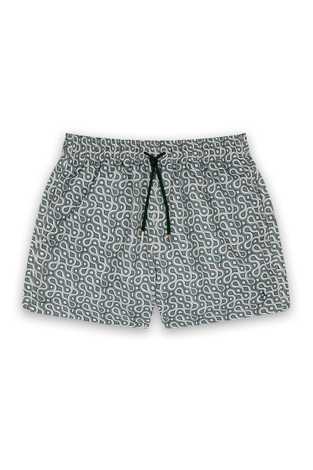 short de bain imprimé vert 