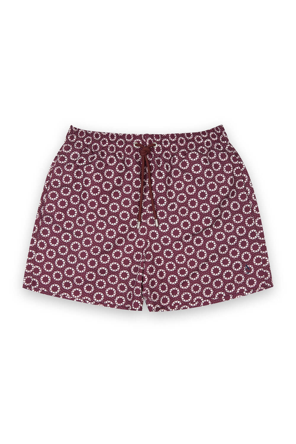 short de bain homme imprime oursin pourpre