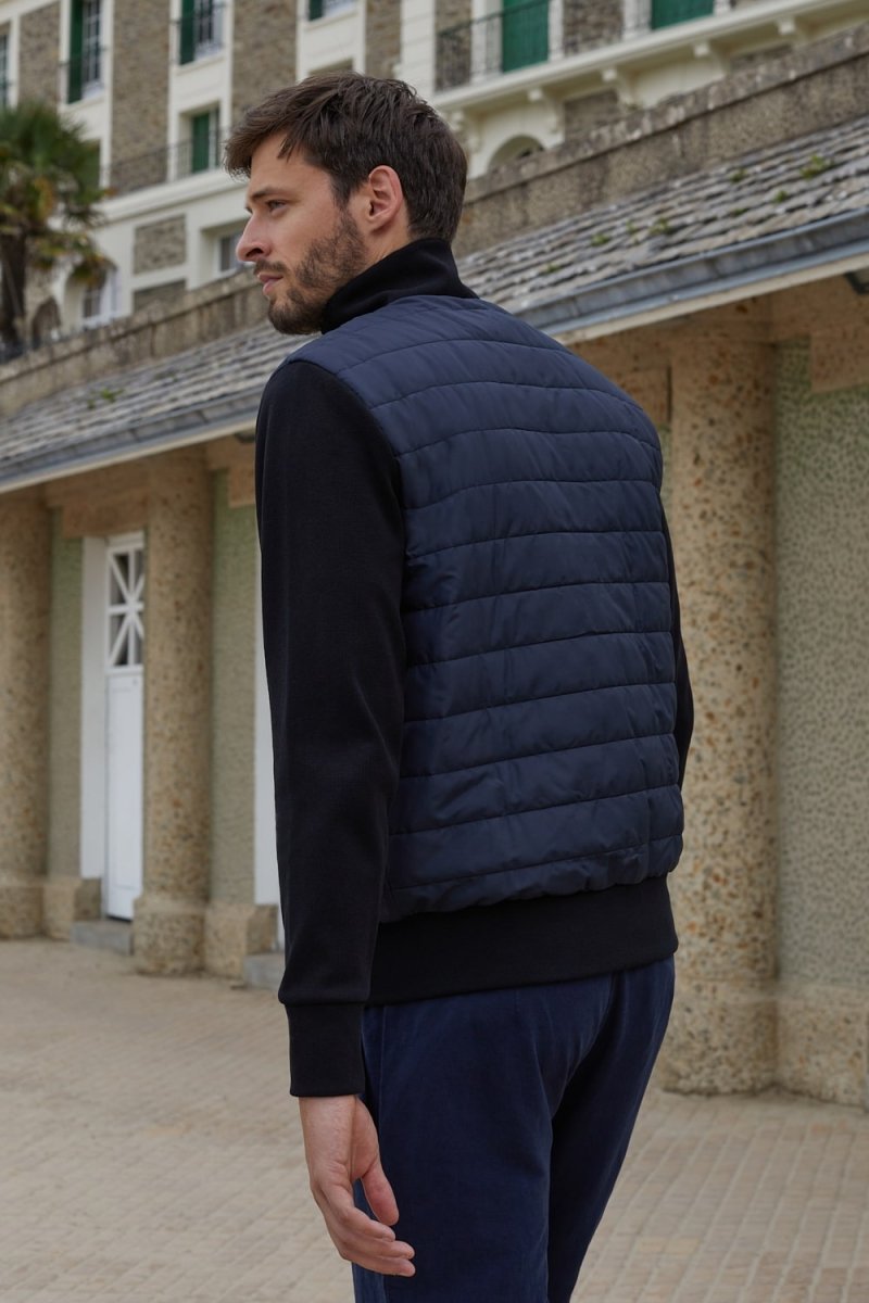 Eco-designed bi-material jacket